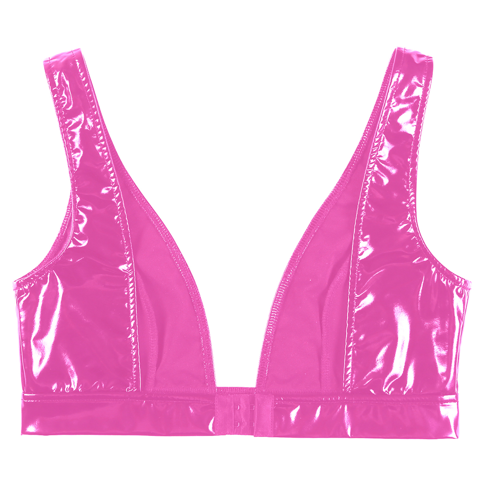 Womens%20Lingerie%20Push%20Up%20Bra%20Top%20Wet%20Look%20Patent%20Leather%20Bra%20Tops%20Wide%20Shoulder%20Strap%20Low-Cut%20Crop%20Tank%20Top%20Vest%20Clubwear%20-%20Image%206