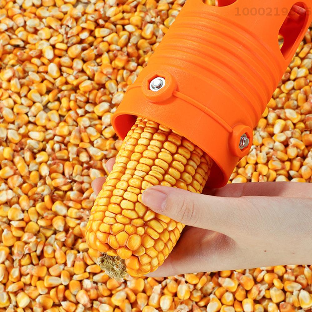Smart Sensor Corn Peel Thresher Use with Electric Drill Portable Corn Stripper Tool Universal Corn Peel Hands Free Corn Sheller Labor Saving Thresher Manual Corn COB Remover