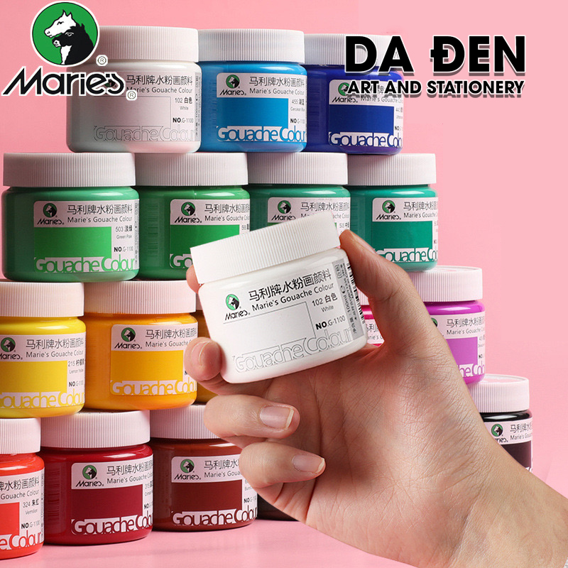 [DA ĐEN] Màu Gouache Marie's 100ml