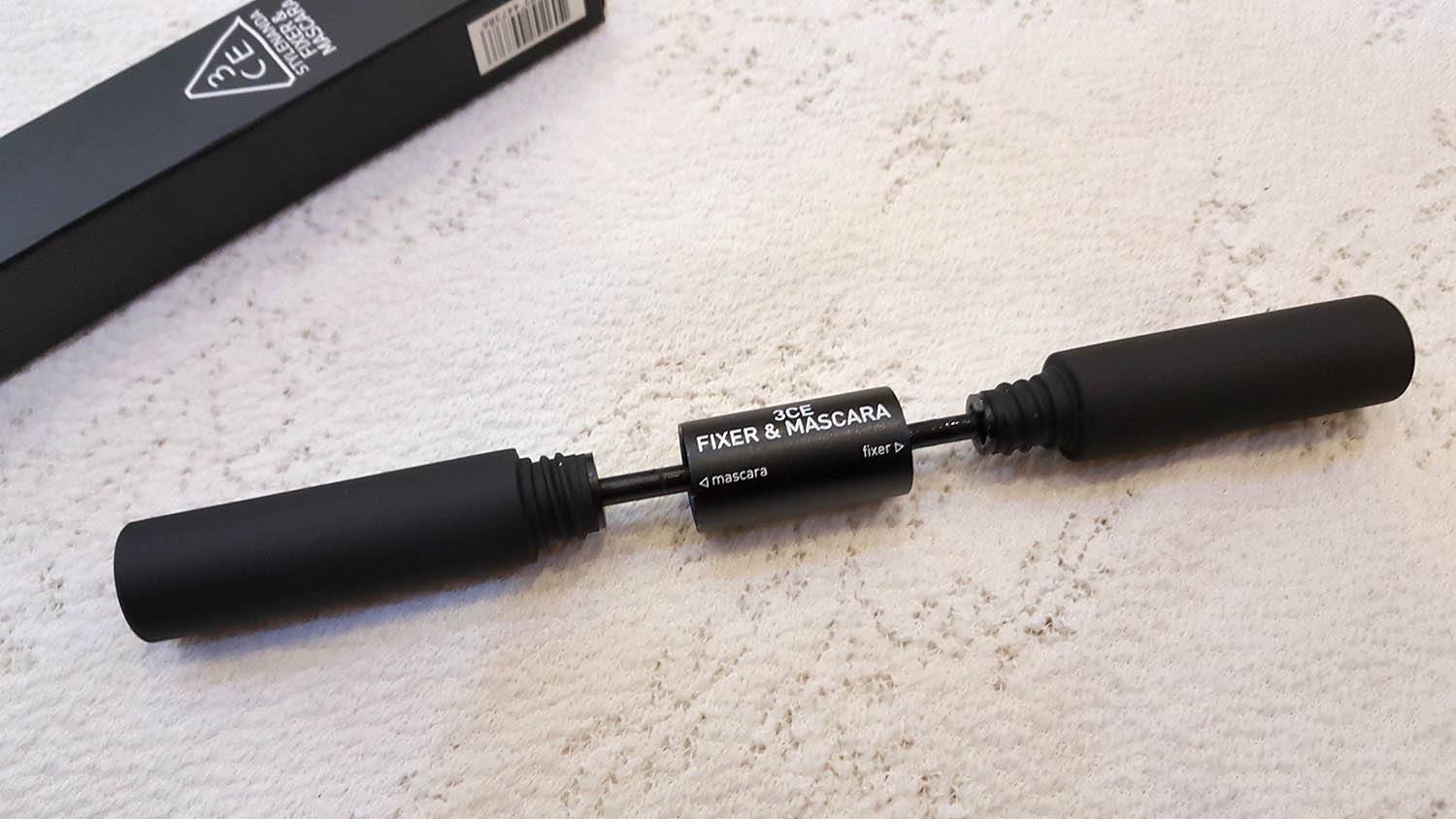 Chuốt Mi 3CE Fixer & Mascara 2 Đầu- Black- Brown