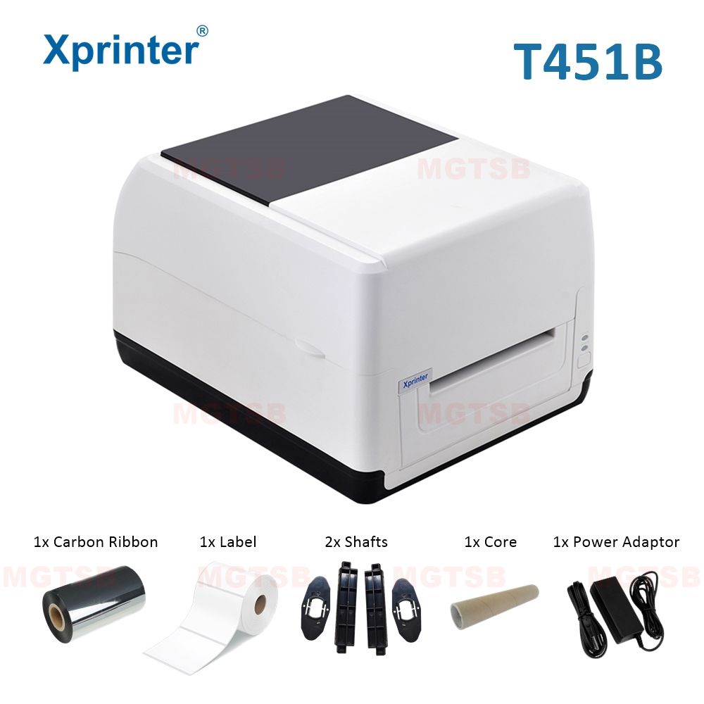 XPRINTER XP T451B Thermal Transfer Label Printer 4 Inch T451B Carbon xprinter-xp-t451b-thermal-transfer-label-printer-4-inch-t451b-carbon