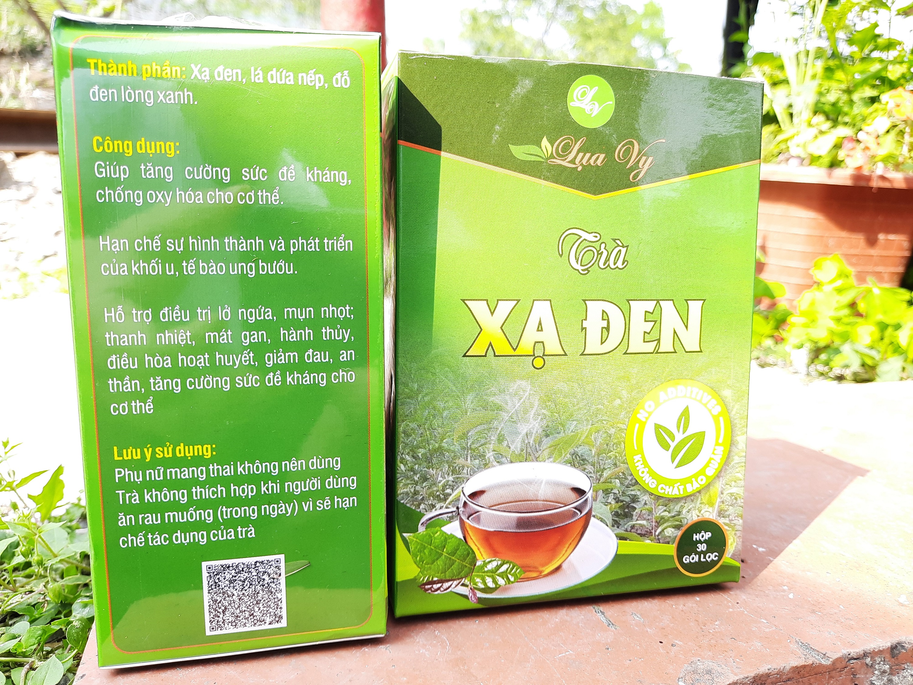 Trà Xạ Đen Lụa Vy hộp 30 túi lọc
