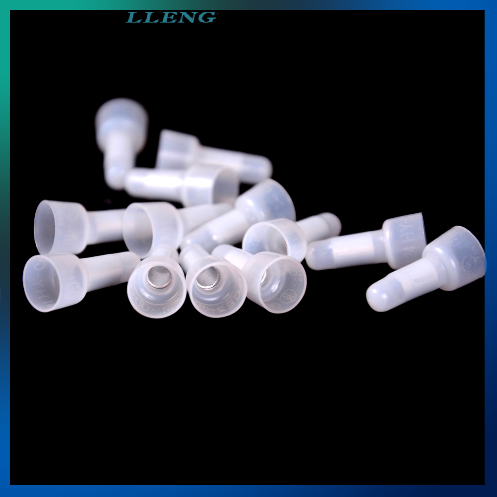 LLENG 100pcs Closed End Crimp Caps Electrical Wire Terminals Connector Cap AWG 16-14