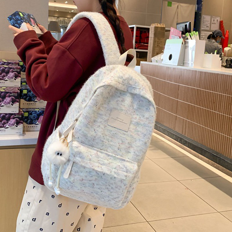 C&K Women's backpack with high aesthetic value, gentle and versatile, simple backpack for students