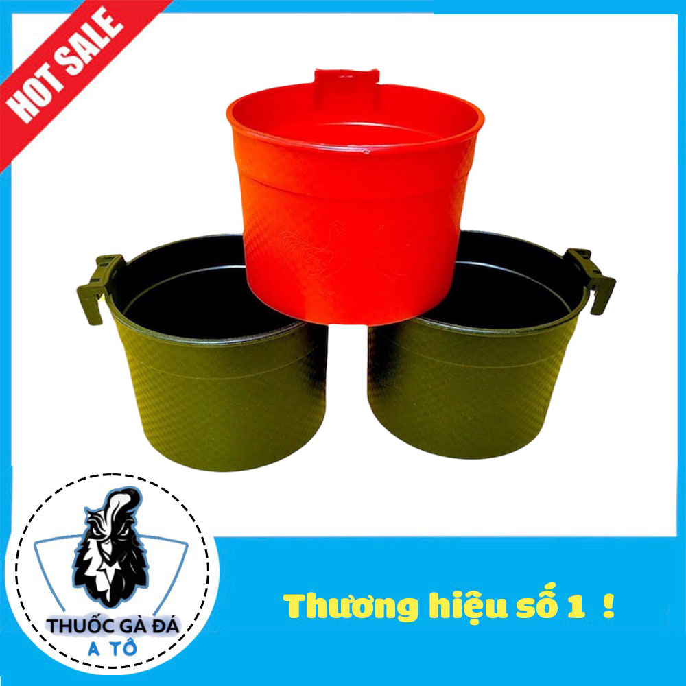 [ PHỤ KIỆN CHIẾN KÊ ] MÁNG TRÒN dành cho gà nòi KT (R12XC10) ĐEN ĐỎ