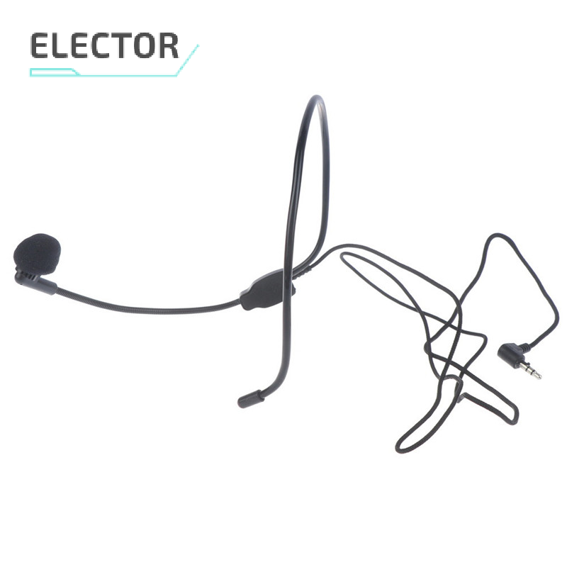Elector 3.5mm cắm tai nghe gắn trên đầu micro hướng dẫn bài giảng bài phát biểu tai nghe mic
