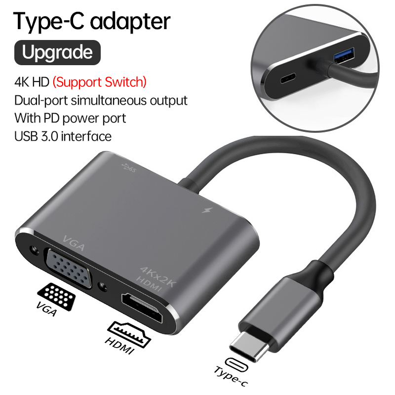 PZOZ Typec to HDMI suitable for Apple macbook computer iPad projector ...