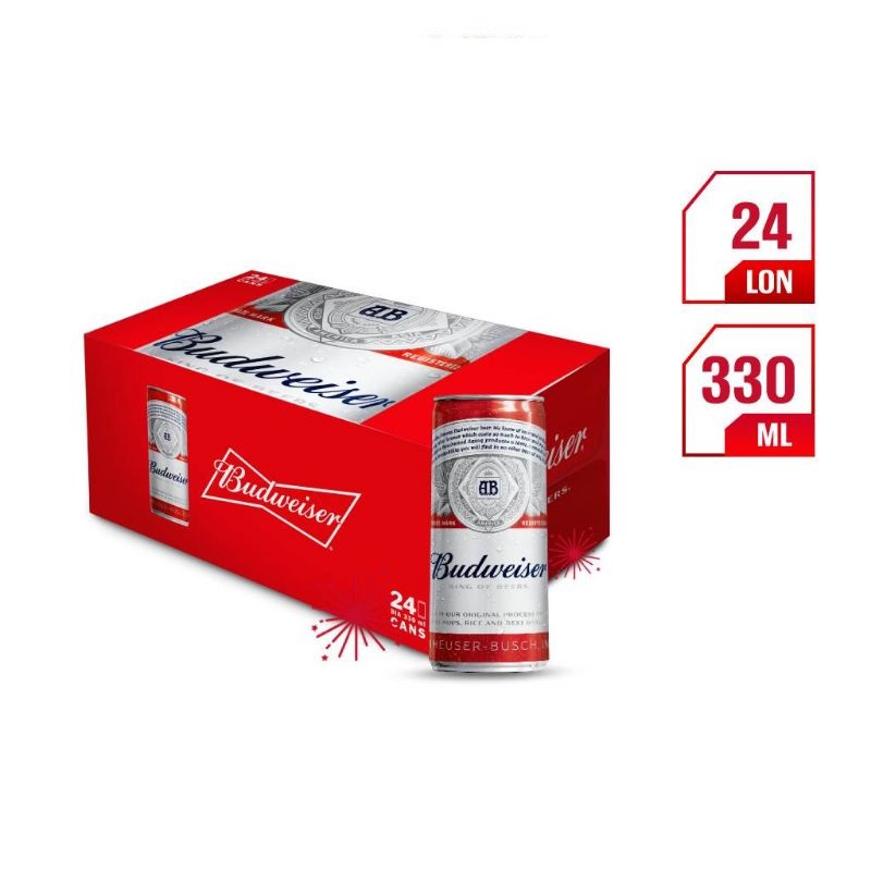 [Siêu thị WinMart] -Lốc 6 lon Budweiser lon Sleek 330ml
