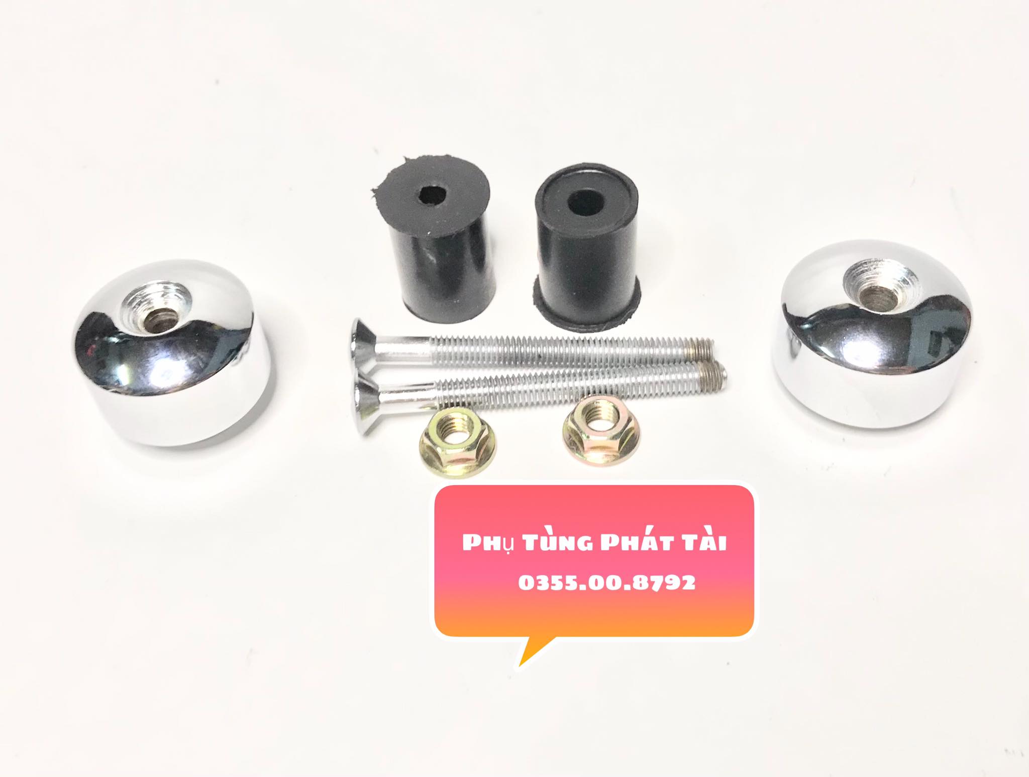 Gù future - wave - exciter inox 304 đặc nguyên khối gắn nhiều loại xe