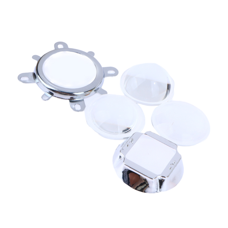 60 90 120 degree LED Lens Optical Glass 44mm Reflector Collimator Fixed Bracket For 20W 30W 50W 100W COB High Power COB Chip. 