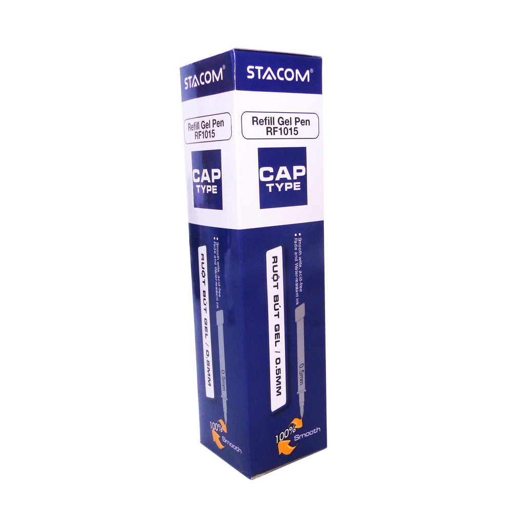(Set 10 ruột) Bút gel ngòi 0.5mm stacom - RF1015