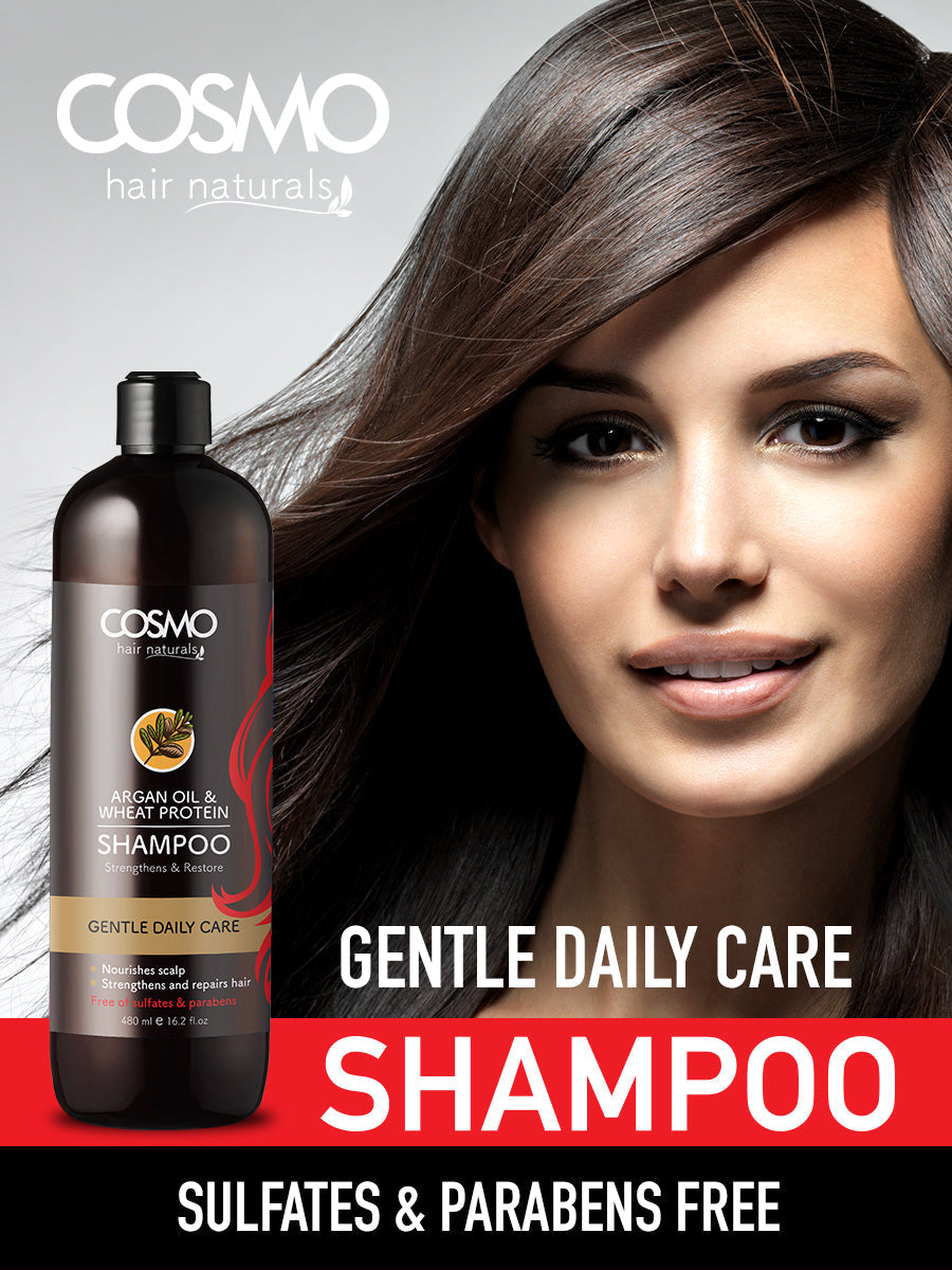 Cosmo Hair Naturals Gentle Daily Care - Argan Oil & Wheat Protein ...