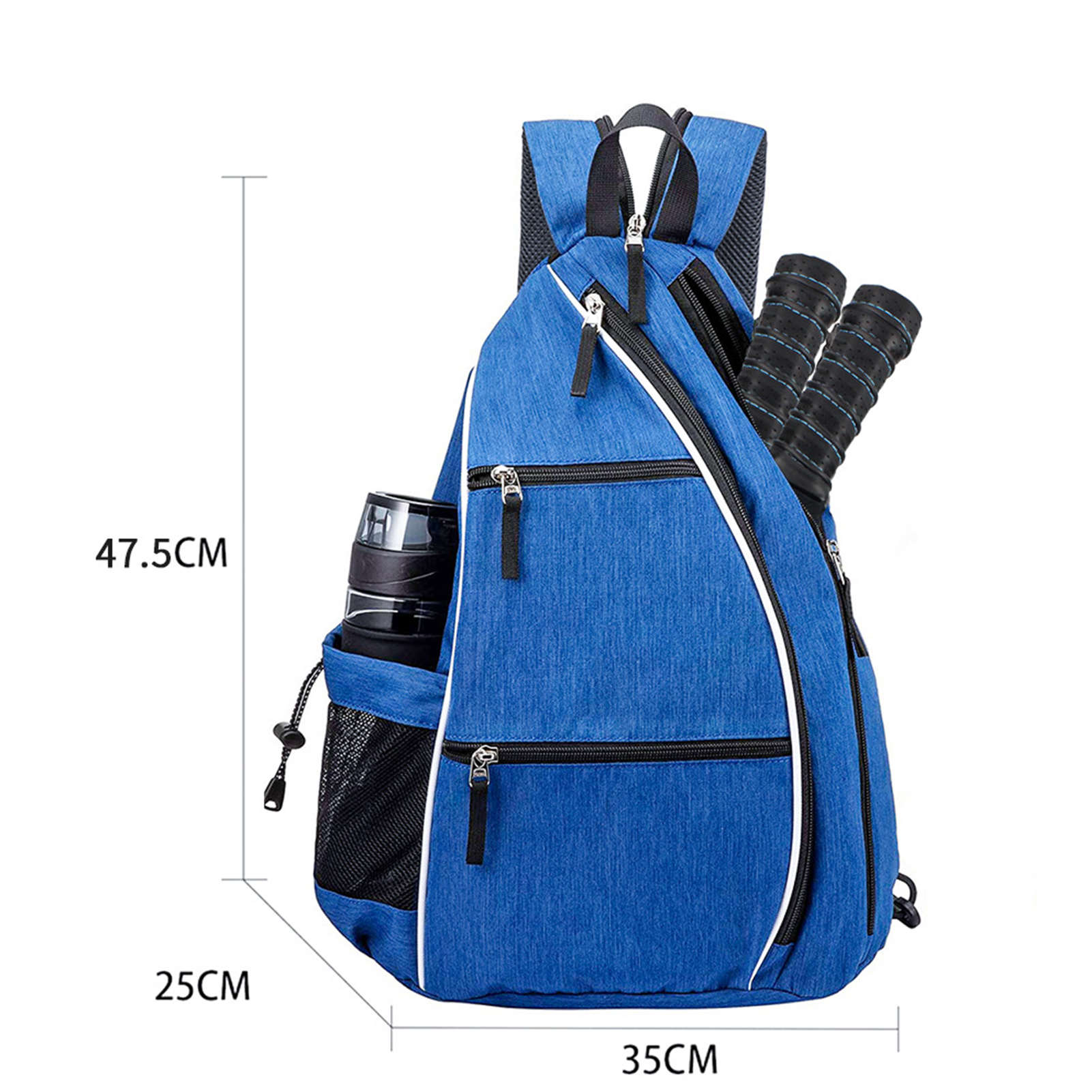 SClementt® Pickleball Racket Backpack Breathable Pickleball Racket Bag Premium Pickleball Paddle Backpack with Mesh Pocket Waterproof Badminton Table Tennis Racket Storage Bag for Outdoor Sports Adjustable