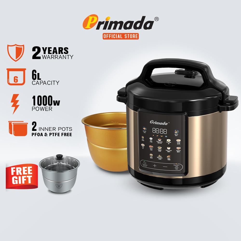 New Model Primada Liter Speedy Intelligent Cooker MPC6330 FREE