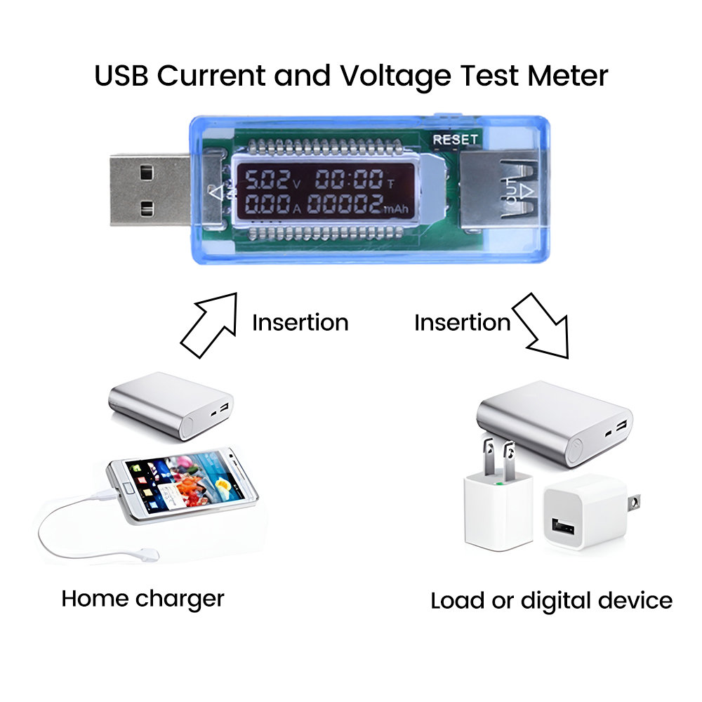 Ziqqucu USB voltage ammeter power capacity mobile power battery capacity tester