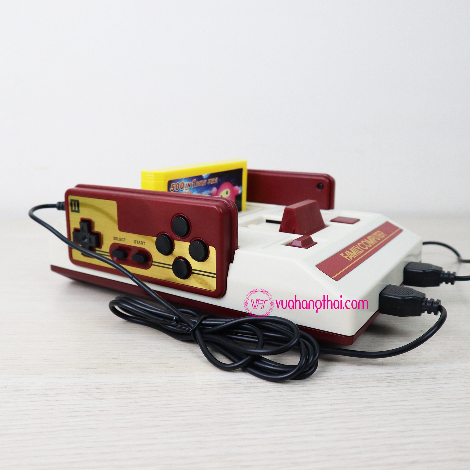 Tay cầm máy chơi game điện tử 4 nút 9 lỗ máy D19