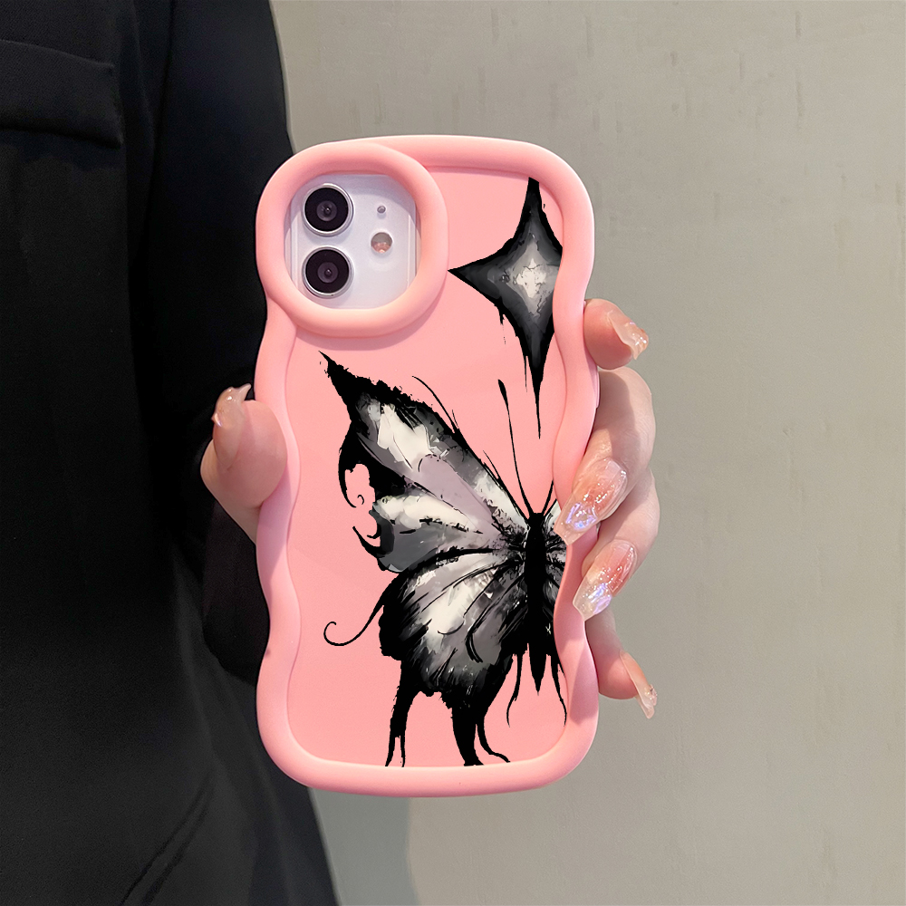 AMORVOR for Tecno Camon 18 Camon 18 P Camon 18T Back Cover Star Butterfly Pattern Luxury Phone Case Macaron Wave Soft Silicone Mobile Cover. 