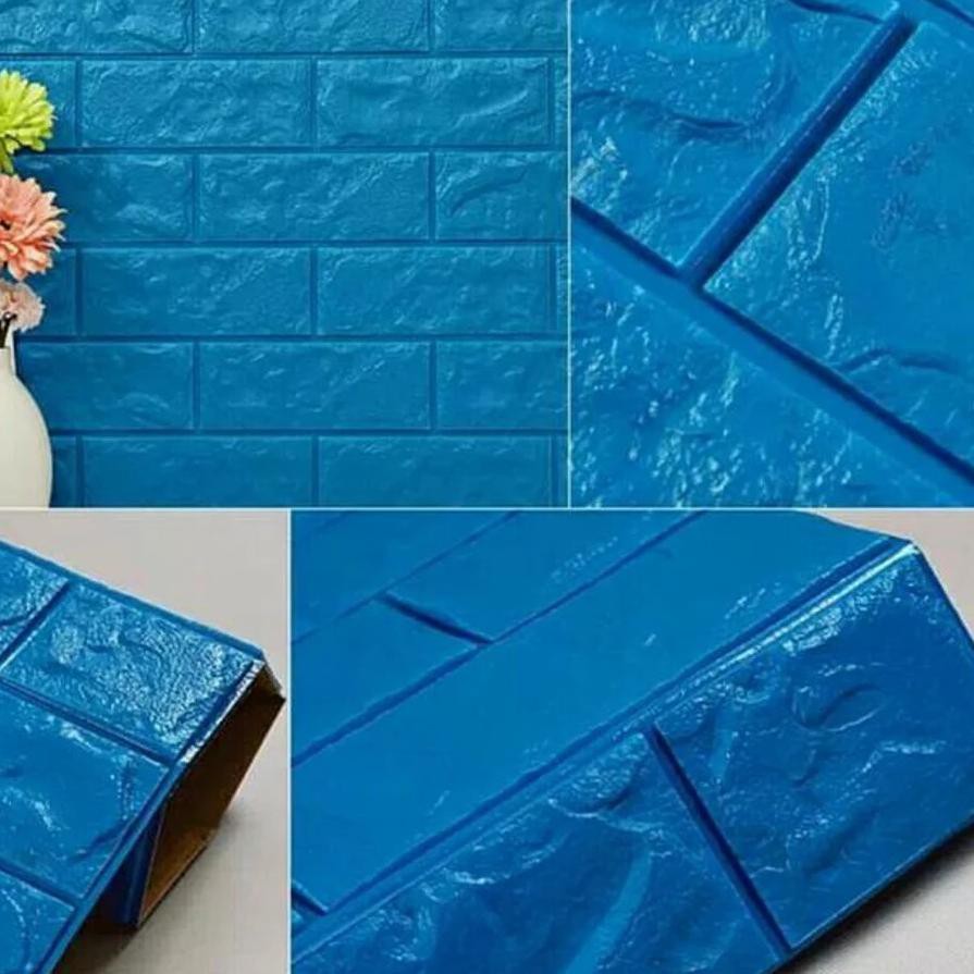 Paket 10 Lembar Wallpaper Motif Bata Biru 3d Toko Siyol Lazada Indonesia Paket 10 Lembar Wallpaper Motif Bata Biru 3d Toko Siyol Lazada Indonesia