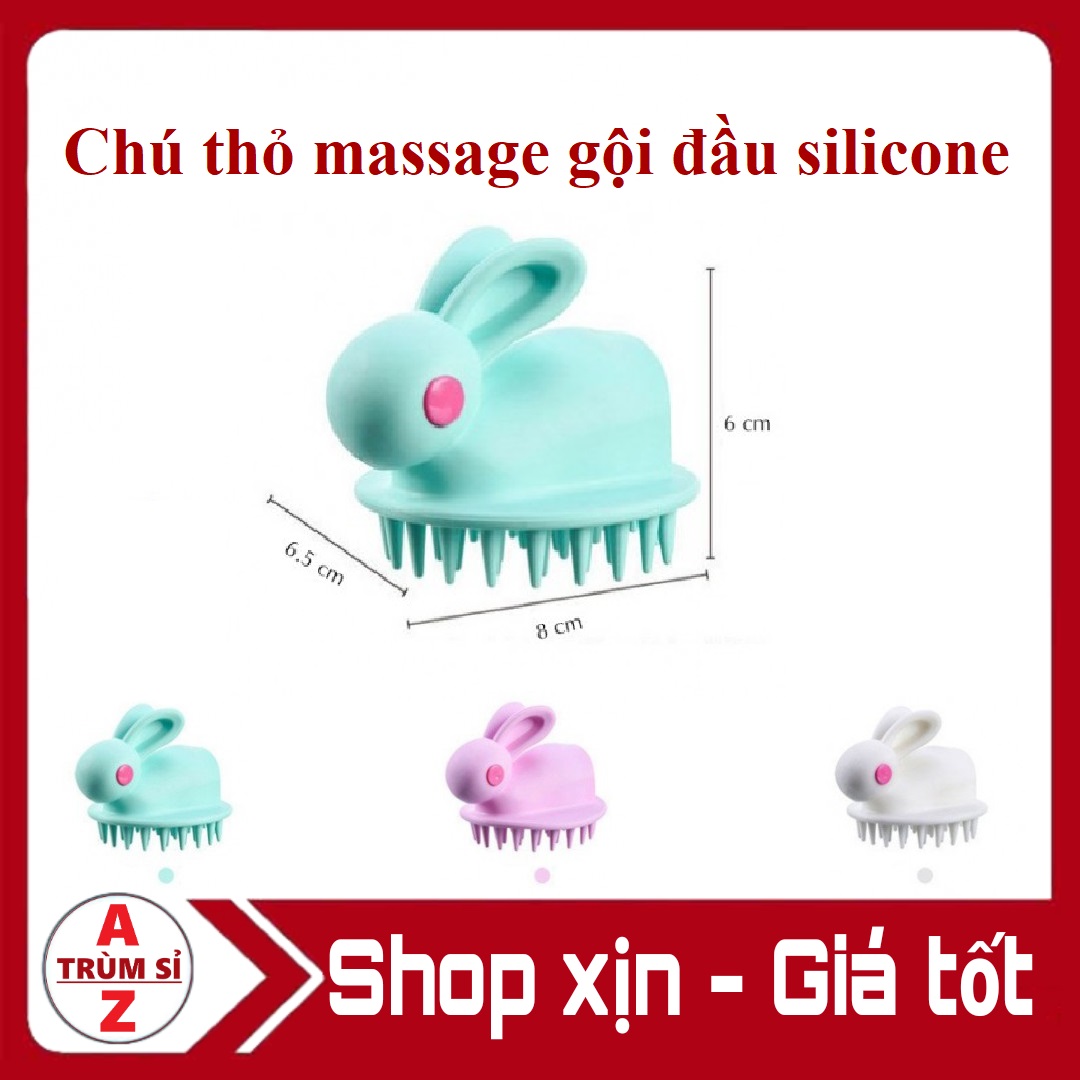 Dụng cụ gội đầu giúp massage thư giãn hình con thỏ