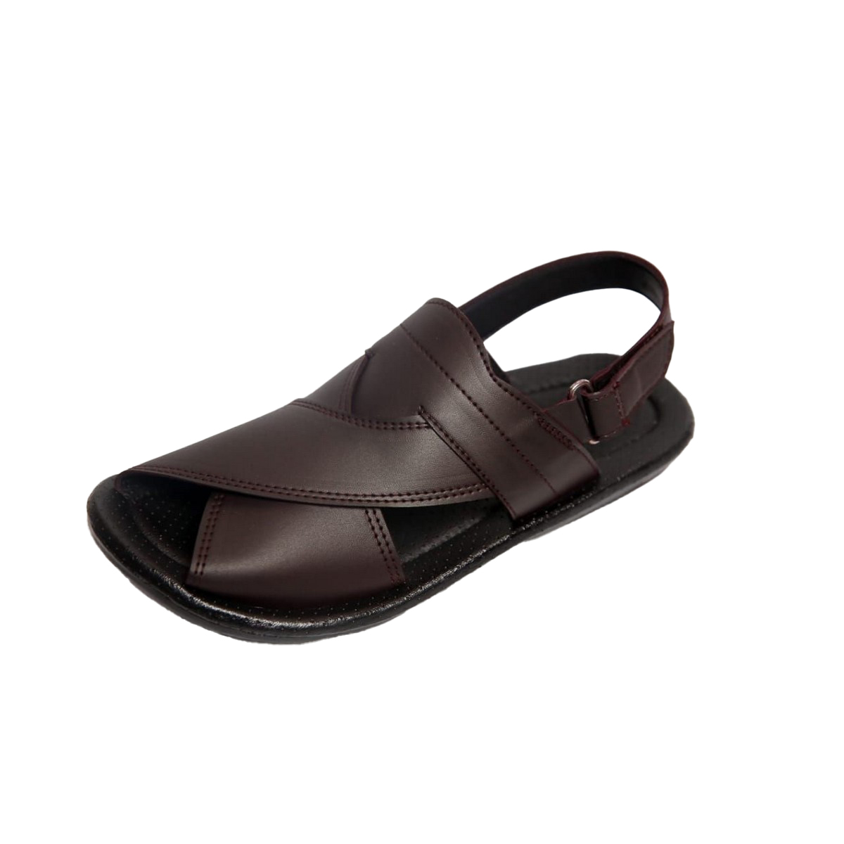 Etash shoes for life Handmade synthetic leather Sandal for men-Brown(1153)