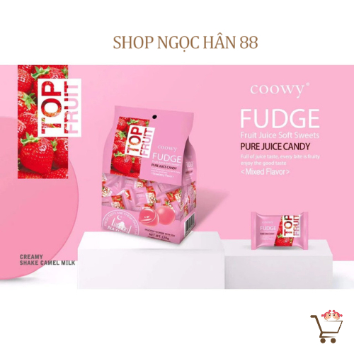 Kẹo Dẻo Trái Cây Top Fruit Coowy gói 320gr