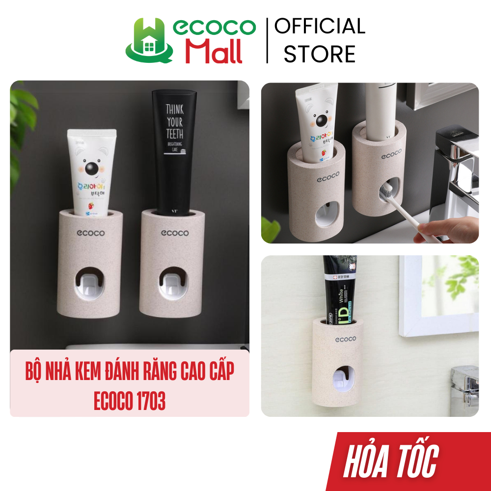 Bộ nhả kem đánh răng ECOCO cao cấp 1703 QH's