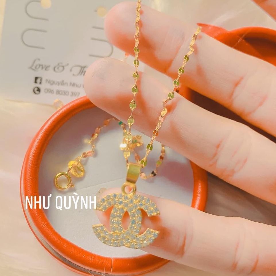 [HCM]Dây chuyền bạch kim nữ, dây chuyền nữ đẹp mạ bạc cao cấp, DÂY chuyền bạc ý xi kim, dây chuyền mạ vàng trắng, dây chuyền kim cương Trang Sức Gami KD26061901 - dùng đi tiệc cực kì sang CAM KẾT KHÔNG ĐEN
