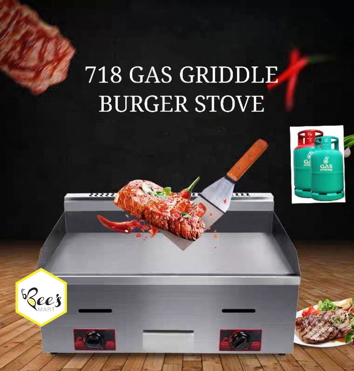 High Quality Industrial Food Street Kitchen Equipment Machine Gas Griddle  Grill Table Top Griddle Burger Grill Steak Stove 718 - China Panini Grill,  Double Head Panini Grill