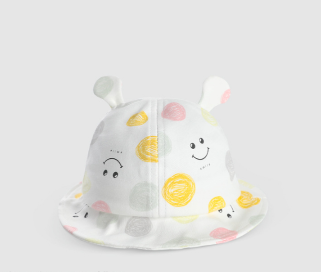 Mũ vành cotton mềm cho em bé từ 3 tháng