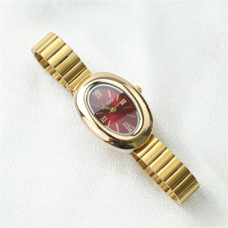 【Surprise Price】New Luxurious and Elegant Women's Watch -石英表,简约椭圆形设计,适合追求时尚的学生和女性