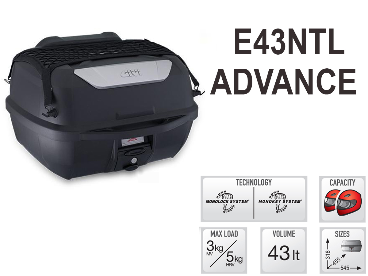 Thùng sau Givi E43NTL-ADV Mulebox 43L