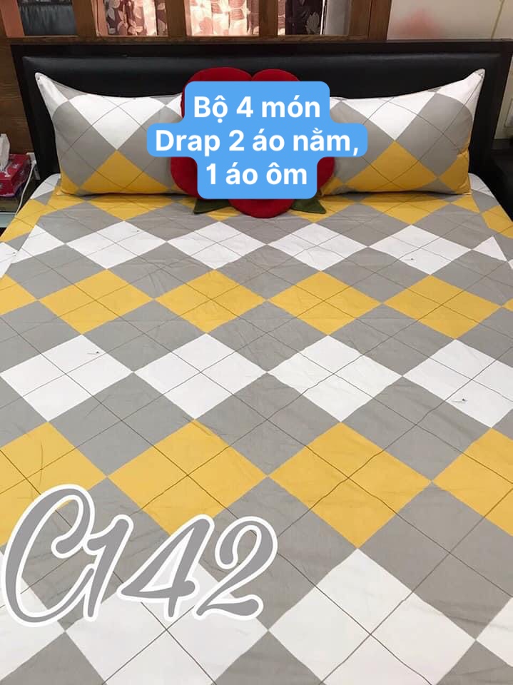 [HCM]Bộ Drap Cotton Thắng Lợi { 4 món } -{ CHUẨN LOGO}