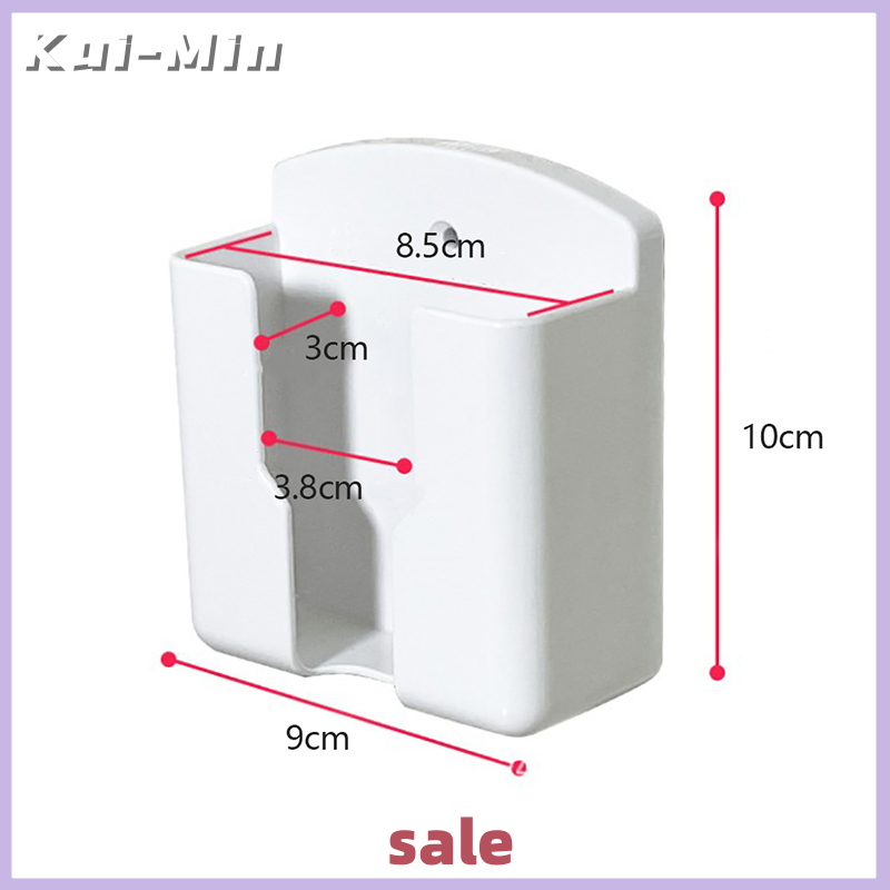 Kui-Min Universal Air Conditioner Remote Holder White Wall Mounted Box Storage Holder