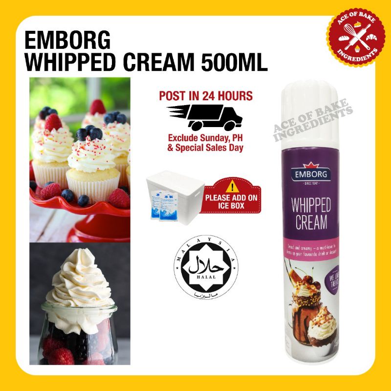 Spray Whipped Cream 500ML喷射式奶油 READY STOCK Lazada