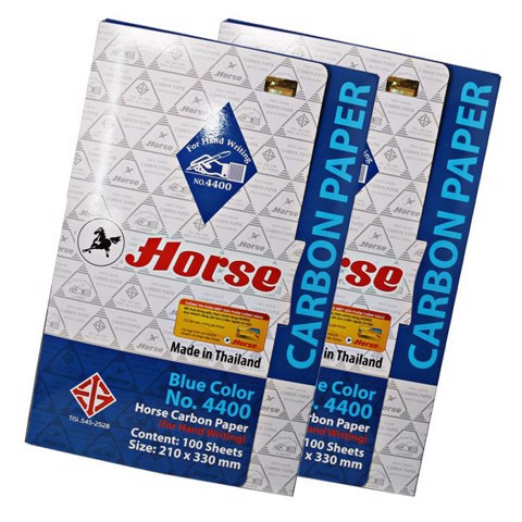 Giấy than horse thái lan chính hãng 4400 - xấp 100 tờ