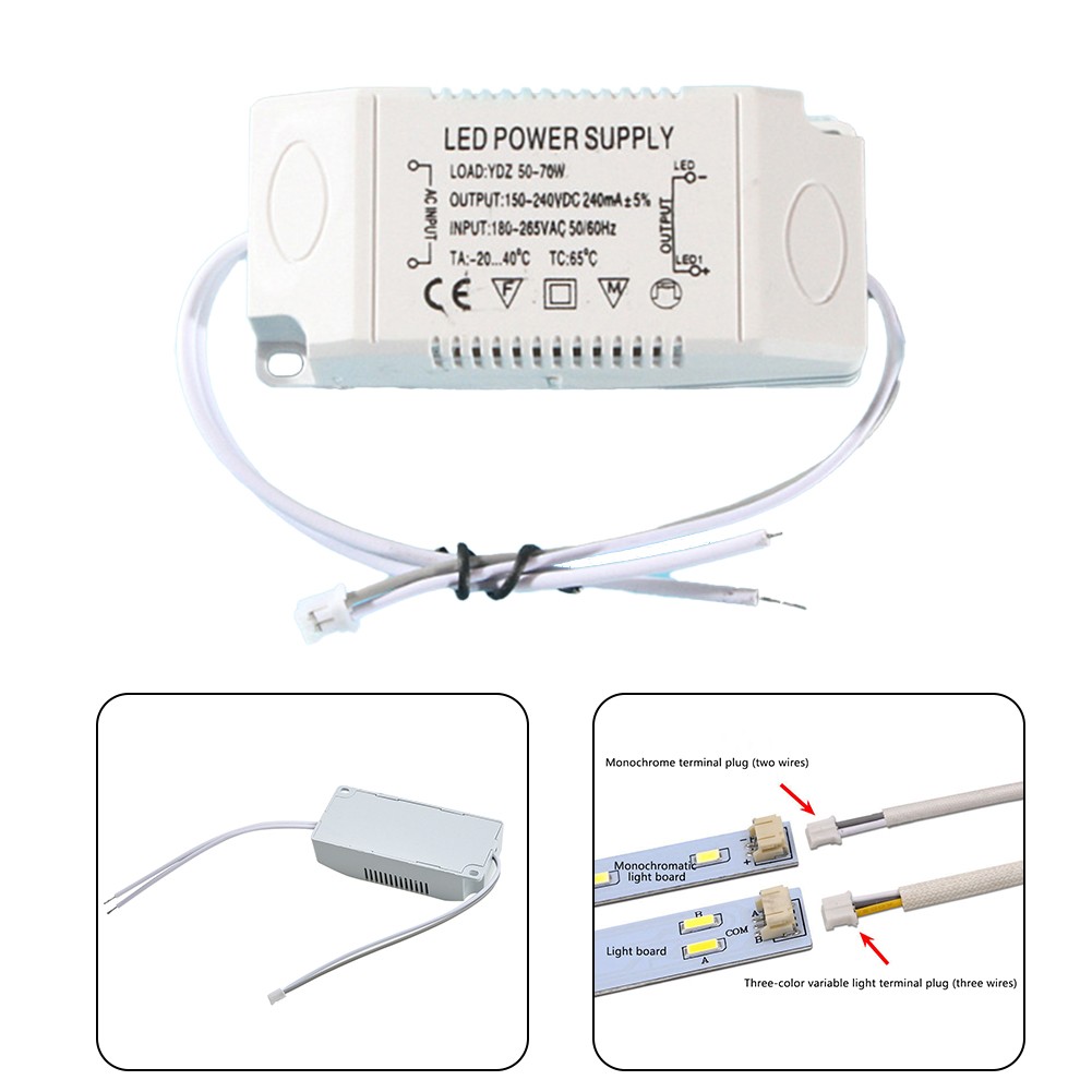 Tool Nest 1 PC External Power Supply 50-70W LED Driver Electronic Transformer Constant Current