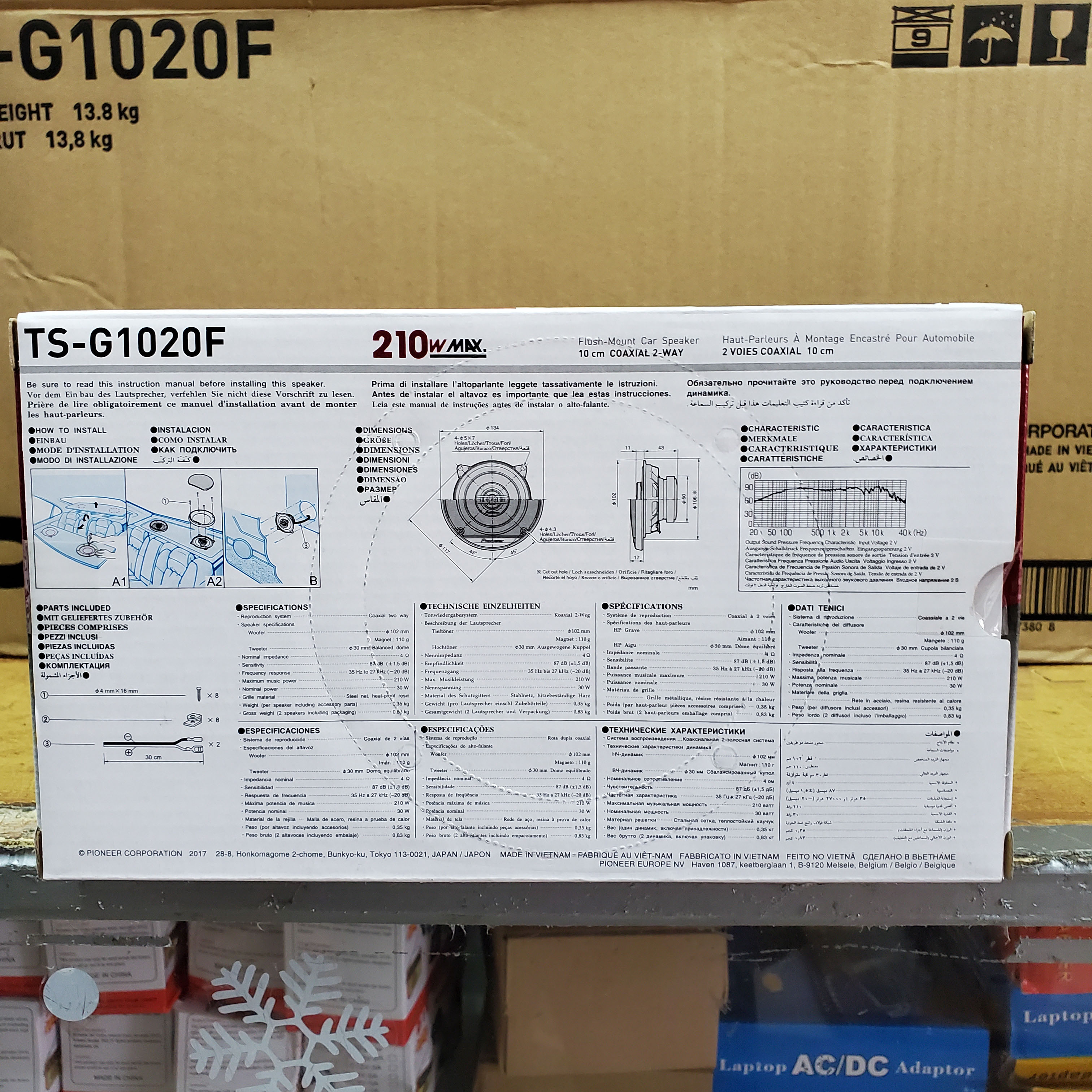 Koop uw Pioneer TS-G1020F Haut parleur 210W 10cm bij SBI
