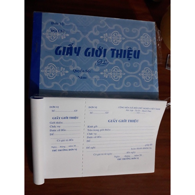 Giấy giới thiệu 1 Liên 50 tờ ( Loại tốt)