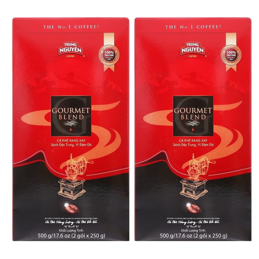 (01 Hộp) Cà phê Trung Nguyên Gourmet Blend 500gam - Cà phê pha phin