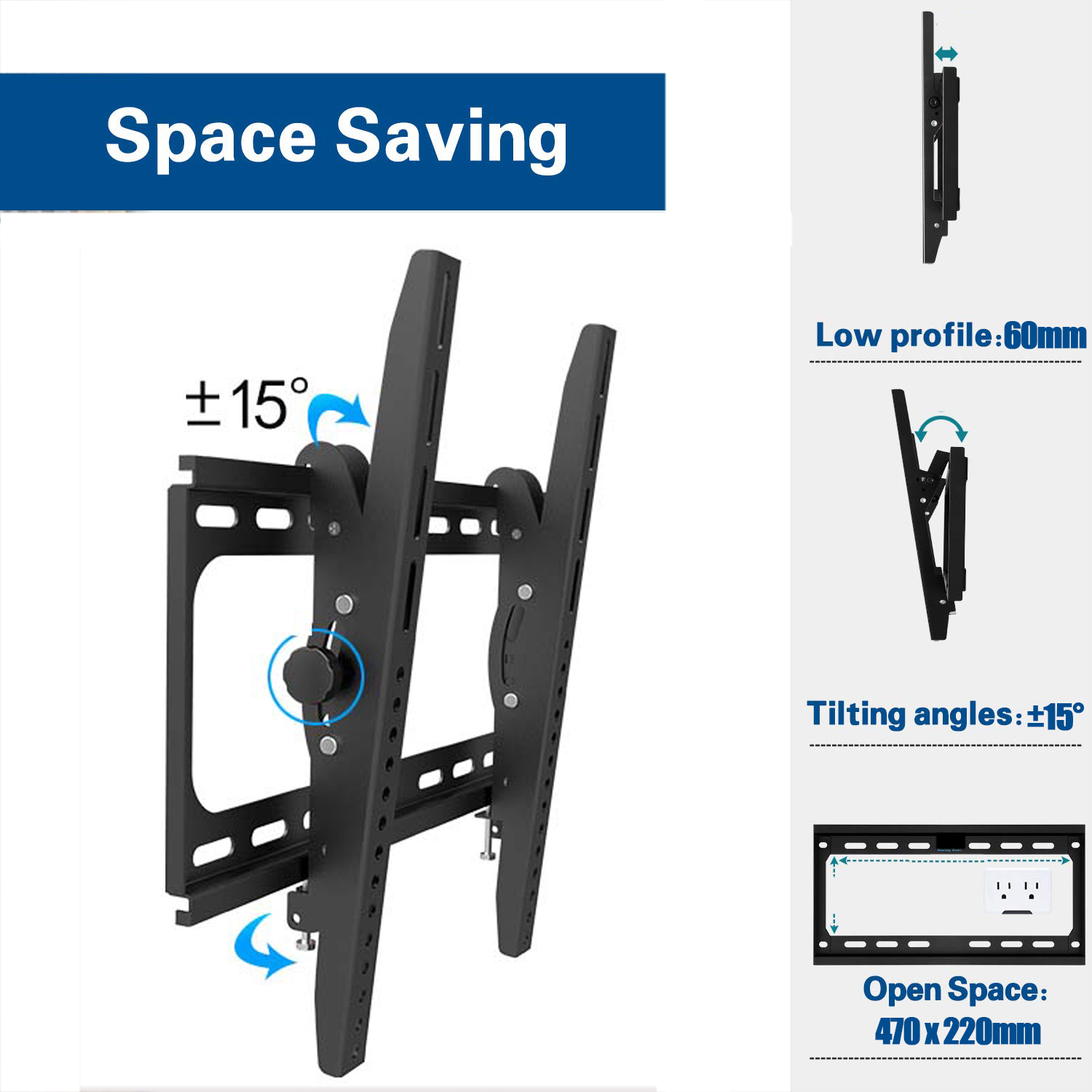 Apex By Promounts Uf-pro600 37-inch To 100-inch Extra-large Flat Tv Wall Mount (pack of 1 Ea) main image 0