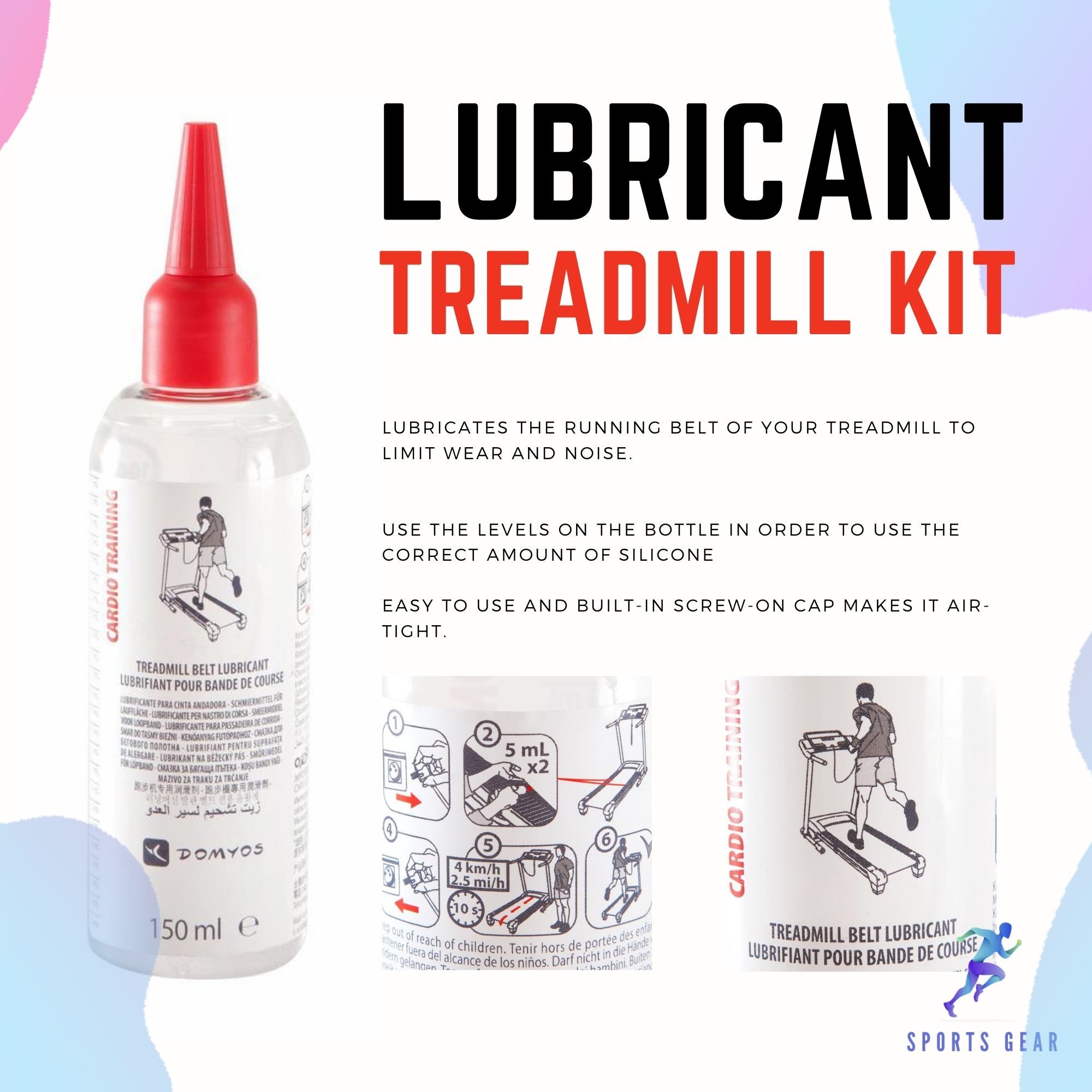 DOMYOS ชุดหล่อลื่นลู่วิ่งไฟฟ้า ลู่วิ่ง ลู่วิ่งไฟฟ้า ( Treadmill