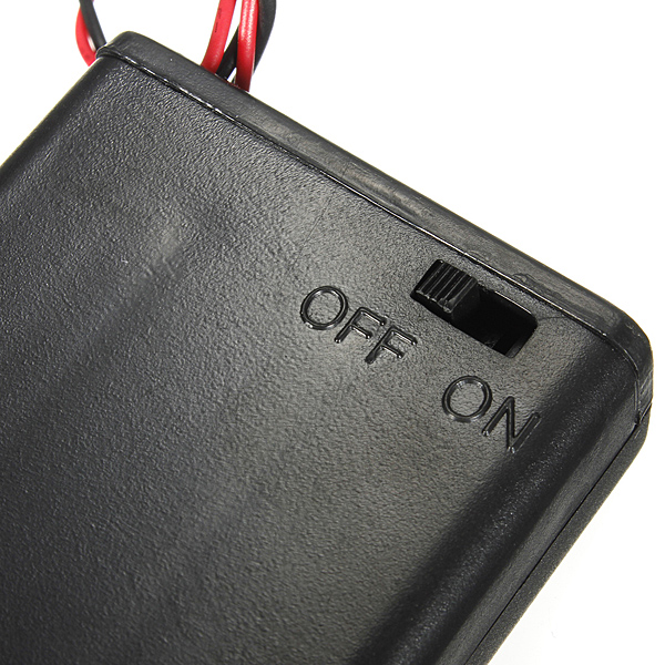 9V Battery Premium Holder Computers Snap On Connector Enclosed Box ON ...