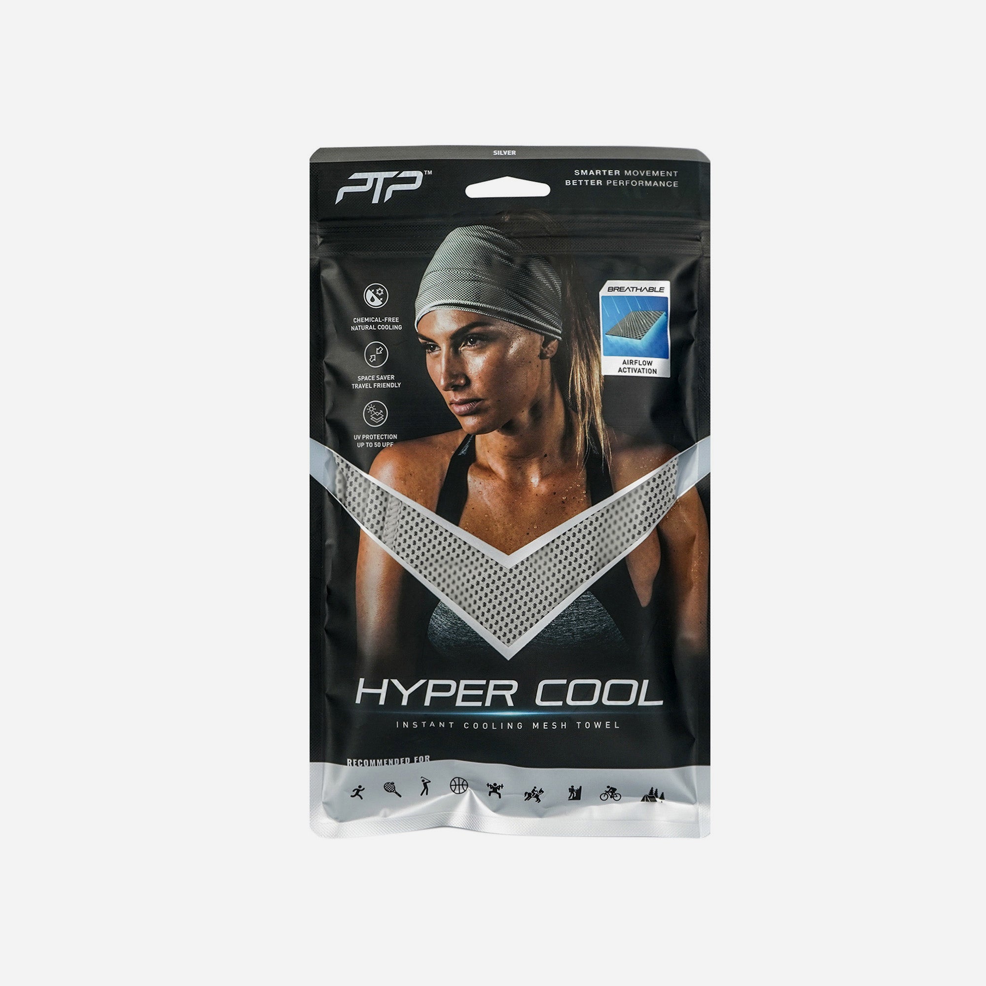 PTP Hyper Cool Towel Grey HC GREY