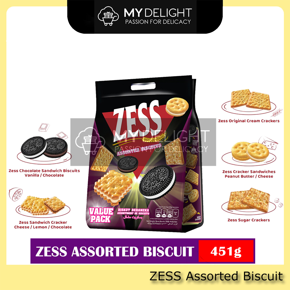 ZESS Assorted Biscuit Chocolate Vanilla Cheese Peanut Butter Lemon