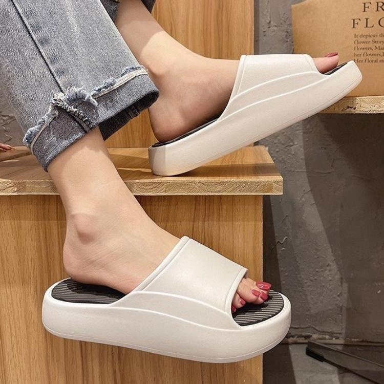 Dép quai ngang độn đế 5cm nam nữ Dép UNISEX mẫu mới năm nay