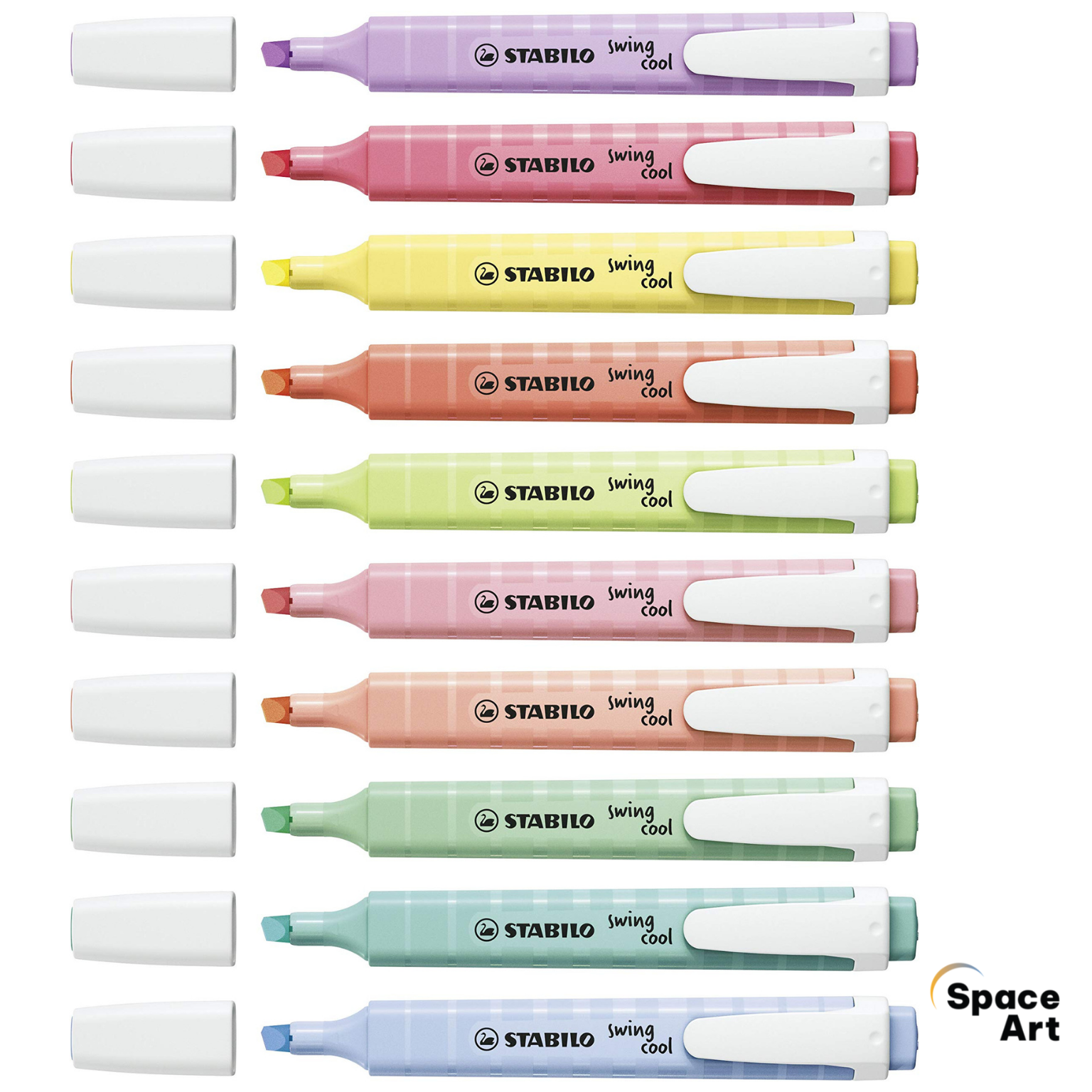 [Space Art Store][Chính hãng]Bút dạ quang Highlight STABILO Swing cool Pastel 275