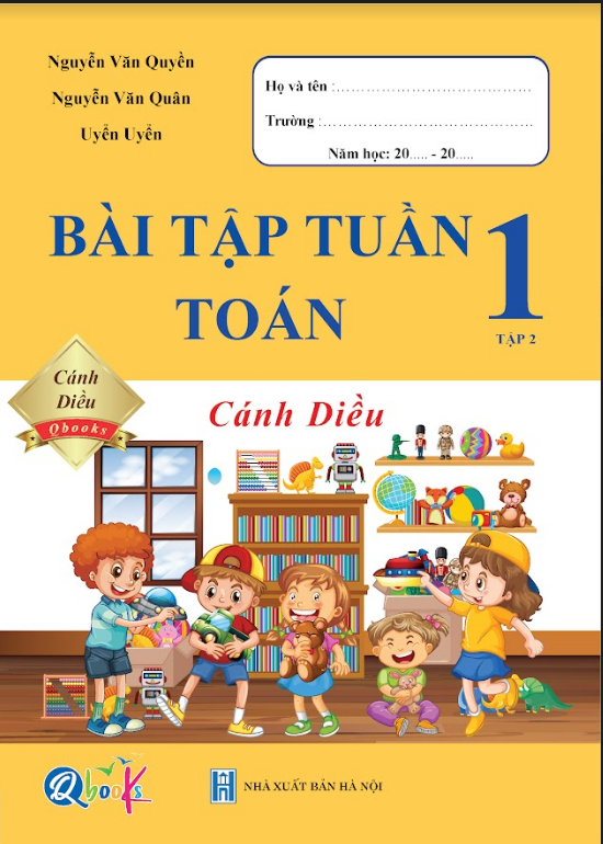 Sách - Lớp 1 Cánh Diều Combo Đề kiểm tra và Bài tập tuần Toán + Tiếng Việt tập 1+ tập 2 (bộ 8 cuốn)