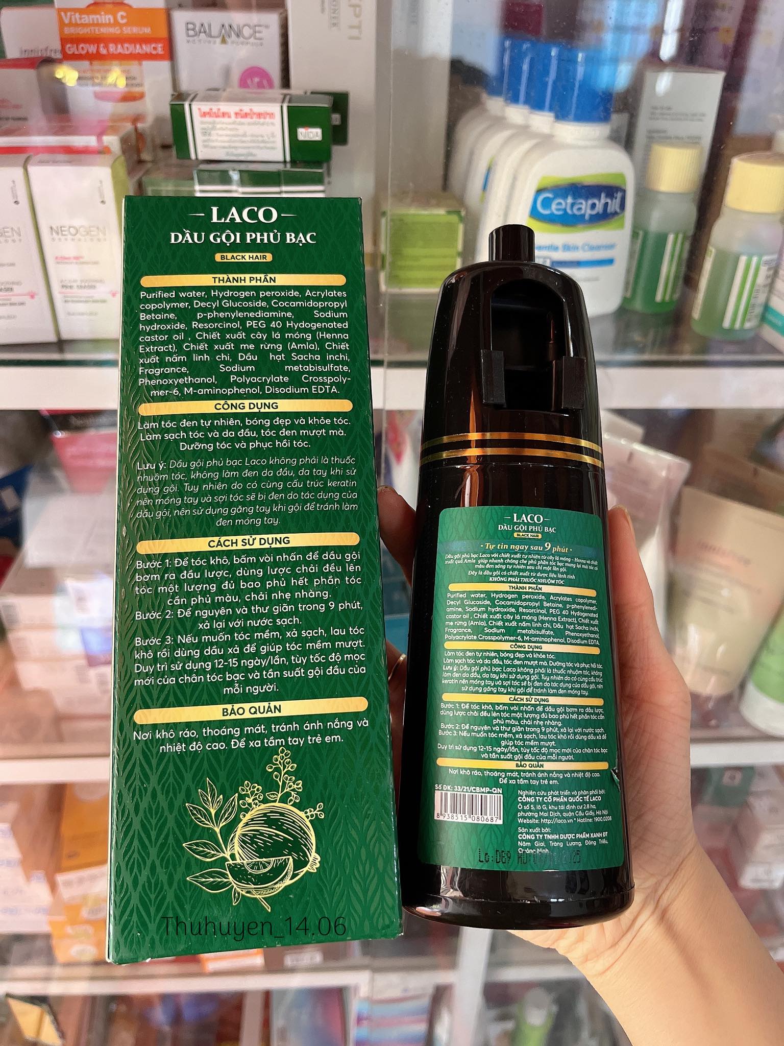 Dầu Gội Phủ Bạc Laco