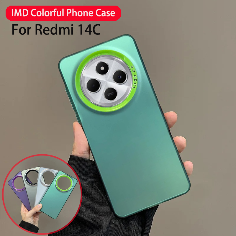 tzmar%20for%20Redmi%2014C%20Fashion%20Casing%20Matte%20IMD%20Colorful%20Phone%20Case%20Shockproof%20Hard%20Back%20Cases%20Cover%20-%20Image%202