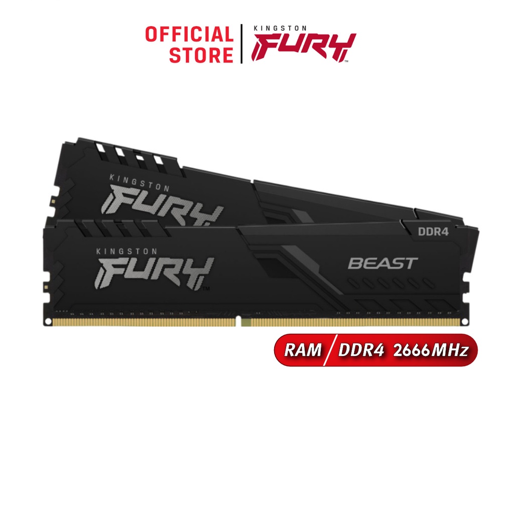 Kingston - Barrette Mémoire Fury DDR4 3200 MHz 32Go RGB